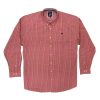 Raging Bull Red Check Button Down Collar Long Sleeve Shirt - Image 5