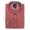 Raging Bull Red Check Button Down Collar Long Sleeve Shirt - Image 4