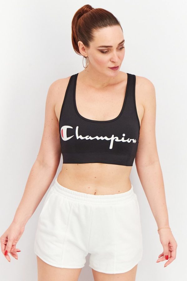 Champions Black Sports Bra